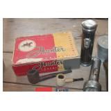 Vtg. Cigar Boxes, Flashlights & More
