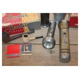 Vtg. Cigar Boxes, Flashlights & More