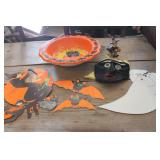 Vtg. Halloween Figurine, Die Cuts & More