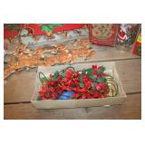 Vtg. Christmas Die Cuts, Glass and More