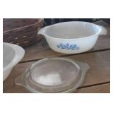 Fire King Casserole Dish, Pyrex Holder & More