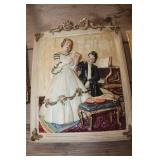Vintage Chalkware Picture 12" x 16" & More