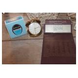 Vtg. Travel Clock untested and More