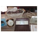 Vtg. Travel Clock untested and More