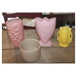 4 Vtg. Planters/Vases