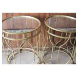 Mirror Top Side Tables 27" Tall