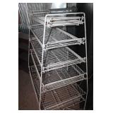 Vtg. Metal Display Shelf 40" wide x 54" Tall x 25" Deep