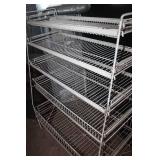 Vtg. Metal Display Shelf 40" wide x 54" Tall x 25" Deep