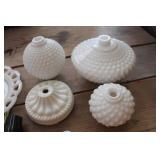 Vintage Milk Glass Plate & More