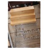 NIB Grill Set, Wood Spice Rack & More