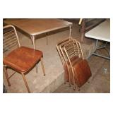 Vtg. Samsonite Card Table & Chairs