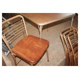 Vtg. Samsonite Card Table & Chairs