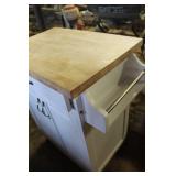 Rolling Kitchen Island 32" w x 36" tall x 19" deep