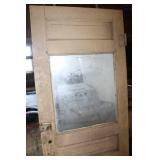 Vintage Door w/Glass Window 30" w x 72" tall