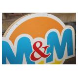Large M&M Sign 48" wide