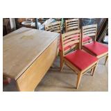 Vtg. Drop Leaf Dining Table w/4 Chairs