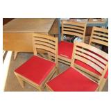 Vtg. Drop Leaf Dining Table w/4 Chairs