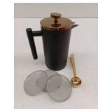 Worbic Black Mini French Press Coffee Maker 12oz