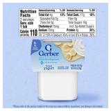 Gerber Stage 2 Baby Food, Banana Yogurt Puree Tubs, Calcium Supports Bone Development, Baby Puree, 2 Count 4oz (Pack of 8)