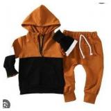 Toddler Color Block Hoodie Set, Size- 2-3 Years