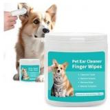 Pet Ear Cleaning Wipes for Dogs & Cats - 50 Count- Lot of 2