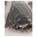 Silver Metallic Wrapping Paper Roll and Black Mesh Flower Wrapping