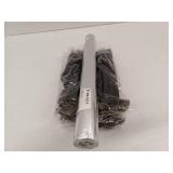 Silver Metallic Wrapping Paper Roll and Black Mesh Flower Wrapping