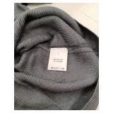 V-Neck Knit Sweater, Size Lg