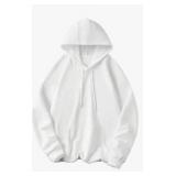 LOPEIDIL Mens White Hoodie, XL
