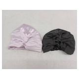 Netcken Night Sleep Hat Hair Bonnet,  Black And Light Purple