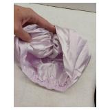 Netcken Night Sleep Hat Hair Bonnet,  Black And Light Purple