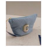 Blue Makeup Bag With Letter C