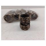 Decorawell Napkin Rings, Set of 12, Black Hyacinth