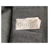 Womens V Neck Shirt, Dark Gray, Large