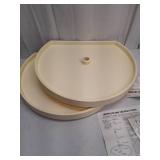 Knape & Vogt D-Shaped Polymer 2 Shelf Lazy Suzan