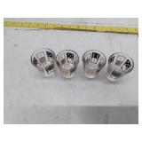 Domino Pattern Shot Glass Set of 4