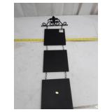 Live Laugh Love Wall Hanging with Fleur-de-lis Metal Topper