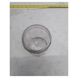 Clear Glass Canning Jar with Crackle Pattern