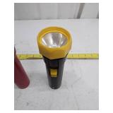 Lot of 3 Handheld Flashlights - Black, Red, and Yellow/Black