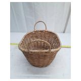 Handwoven Wicker Storage Basket with Handle