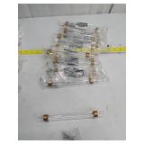 GlideRite 6-1/4" CC Clear Acrylic Satin Gold Cabinet Pulls 4718-160-SG /10 Pack