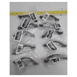 GlideRite 3 in. Center Arched Square Pull Cabinet Hardware Handle Brushed Pewter - 10 pk