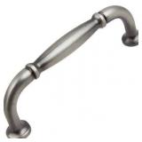 GlideRite 3 in. Center Fluted Cabinet Pull Satin Pewter - 10 pk