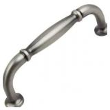 GlideRite 3 in. Center Fluted Cabinet Pull Satin Pewter - 10 pk