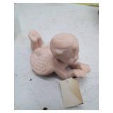 Pink Ceramic Cherub Angel Figurine