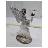 Gift Gallery Silver-Plated Angel Candle Holder 9 Inch