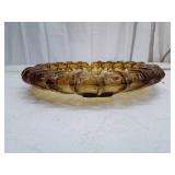 Amber Glass Decorative Ashtray