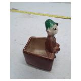 Ceramic Elf Figurine Match Holder