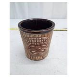 Vintage Tiki Mug with Tribal Designs