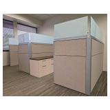 Modern Office Cubicle Set
